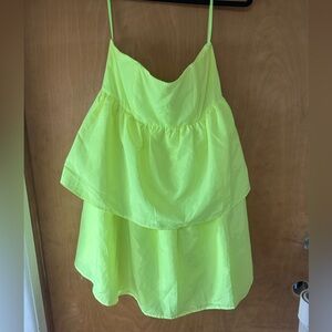 CROSBY by Mollie Burch Neon Yellow Layered Camisole